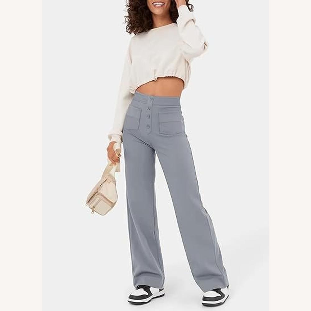 Variant image for Pantalon Fluide Femme Extensible – Confort et Élégance au Quotidien, Disponible en Plusieurs Couleurs-31