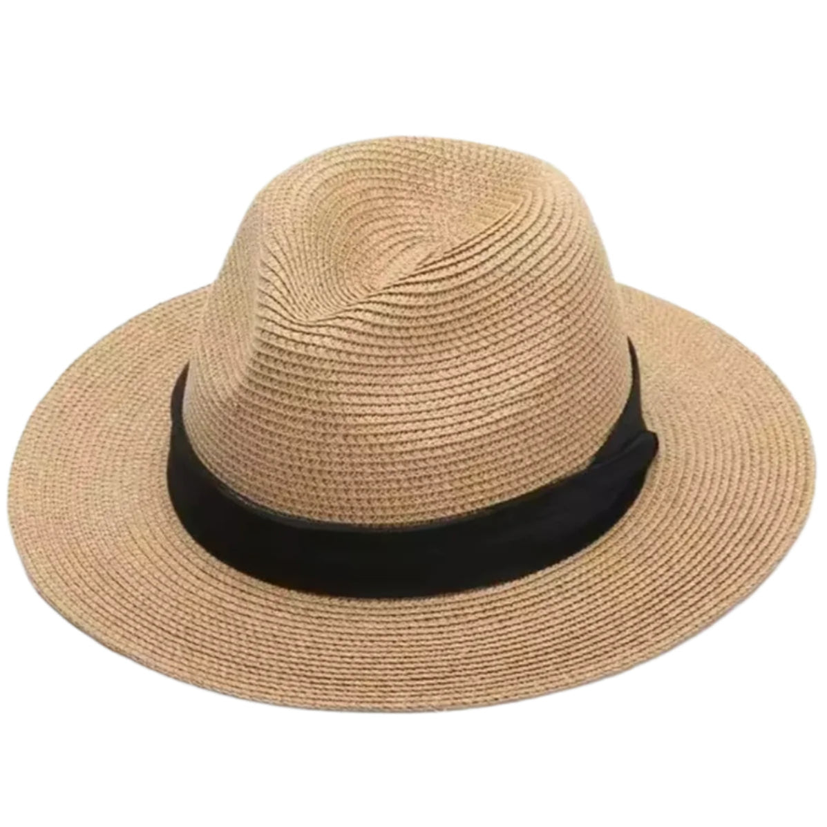 Adjustable Straw Panama Hat for Men and Women - Elegant Summer Accessory with Sun Protection