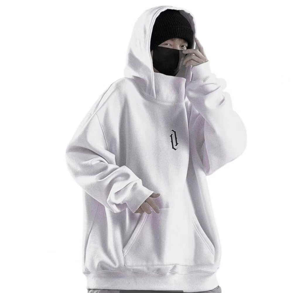 Oversized Cotton Hoodie for Men – Casual Style Spring/Autumn, Kangaroo Pocket, Comfortable and Loose