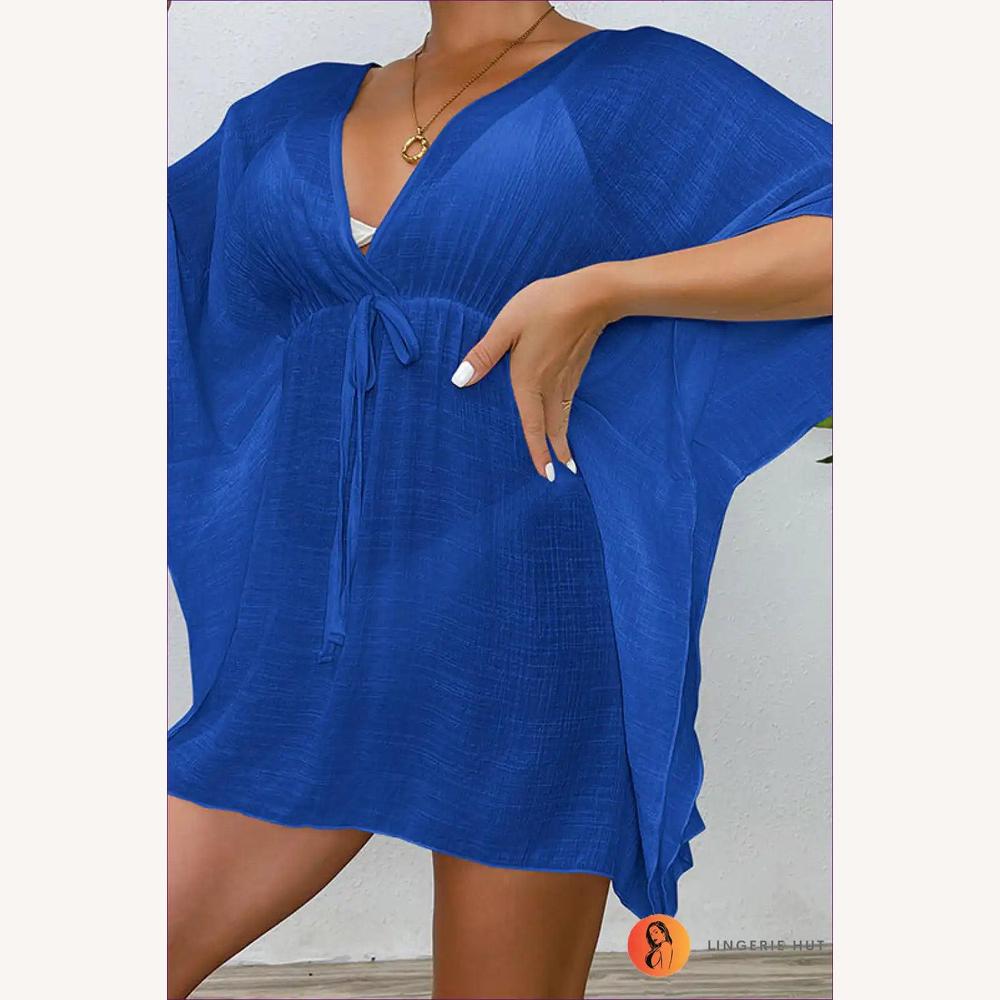 Couvre-Plage Été Léger et Résistant au Vent pour Femme – Robe de Plage Pratique en Polyester, Disponible en S, M, L, XL