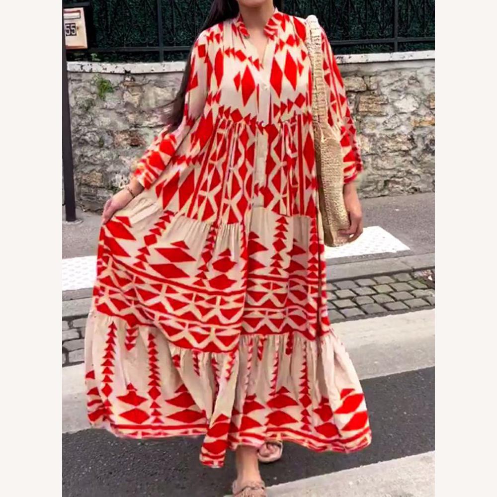 Robe Longue Aérée Femme en Matière Légère – Élégance Confort pour Été et Soirée