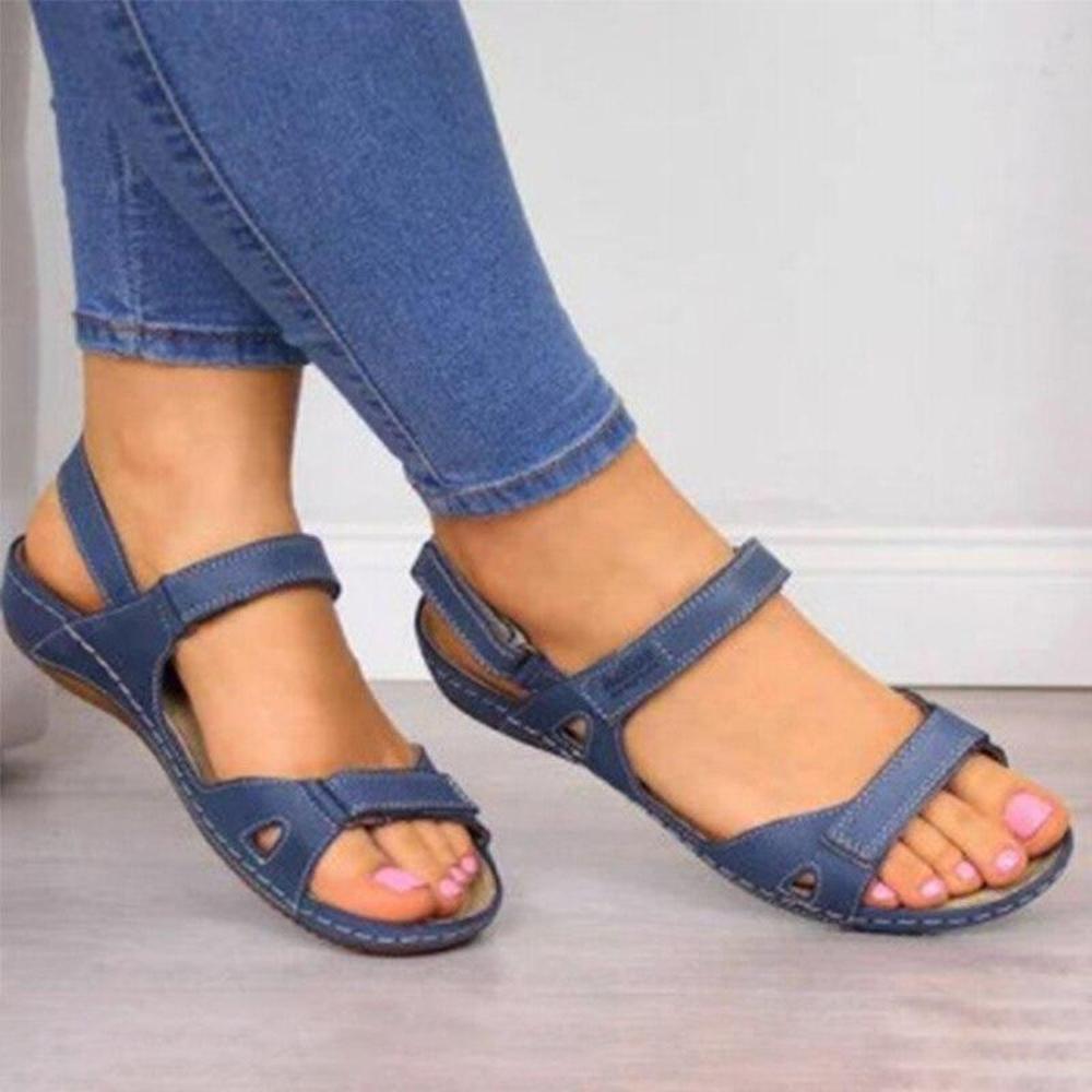 Sandales Femme Noires Taille 38 Simili Cuir Confortables à Scratch