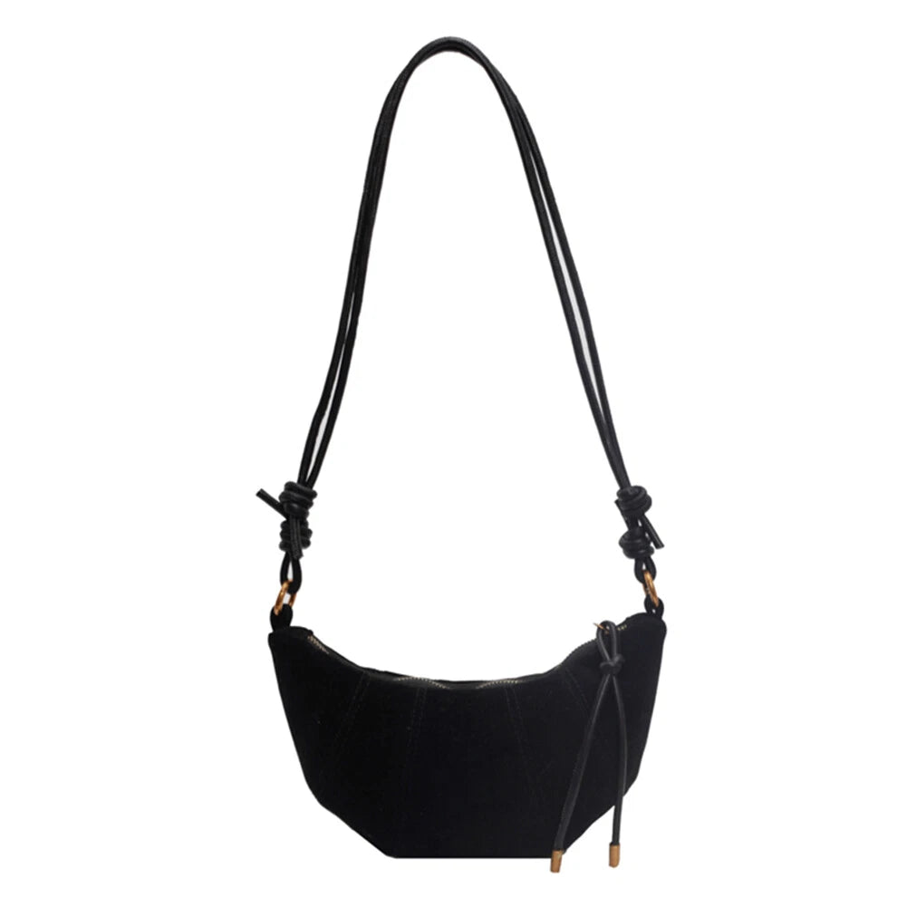 Sac Bandoulière Femme en Cuir Noir - Élégant et Pratique pour Sorties Quotidiennes, Taille Idéale 25x20x10 cm