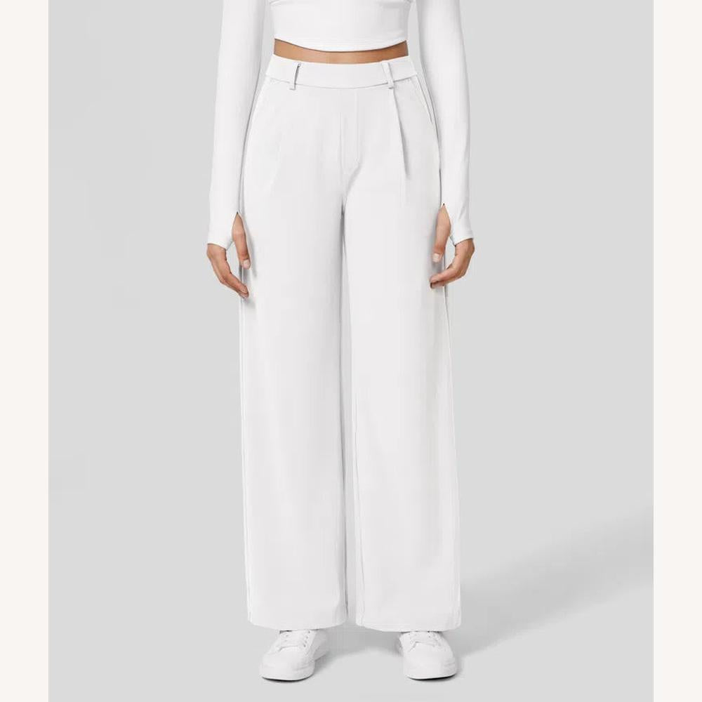 Variant image for Pantalon Fluide Femme Noir Taille M Polyester-11