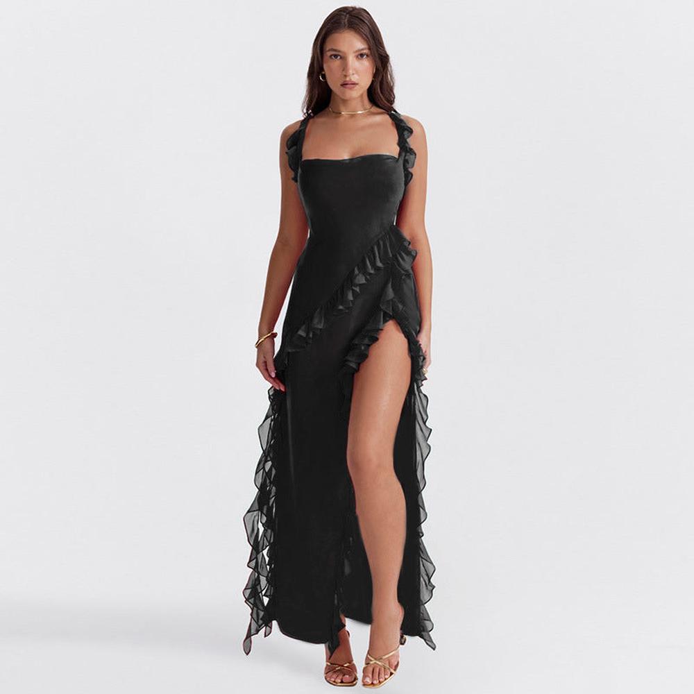 Robe Longue Femme Chic et Fluide - Élégance Naturelle pour Toutes Occasions, Tissu Doux et Confortable