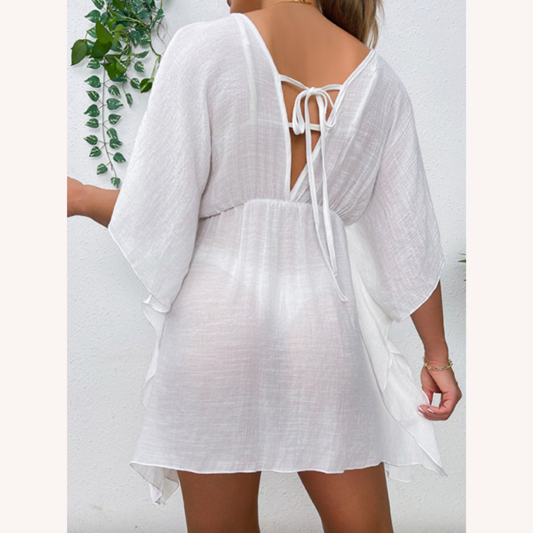 Couvre-Plage Été Léger et Résistant au Vent pour Femme – Robe de Plage Pratique en Polyester, Disponible en S, M, L, XL