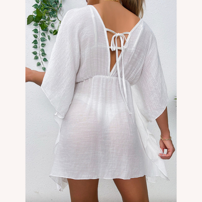 Summer Lightweight and Wind-Resistant Beach Cover-Up for Women – Practical Beach Dress in Polyester, Available in S, M, L, XL