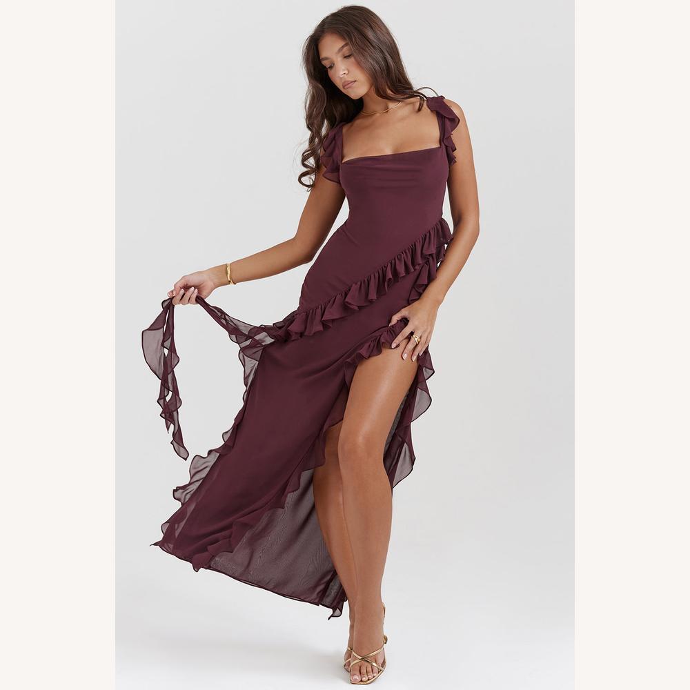 Robe Longue Femme Chic et Fluide - Élégance Naturelle pour Toutes Occasions, Tissu Doux et Confortable