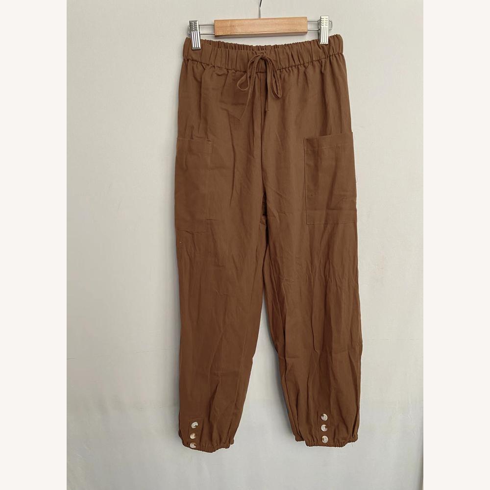 Pantalon Fluide Femme en Coton et Lin – Confort Décontracté, Coupe Légère, Plusieurs Tailles et Couleurs Disponibles