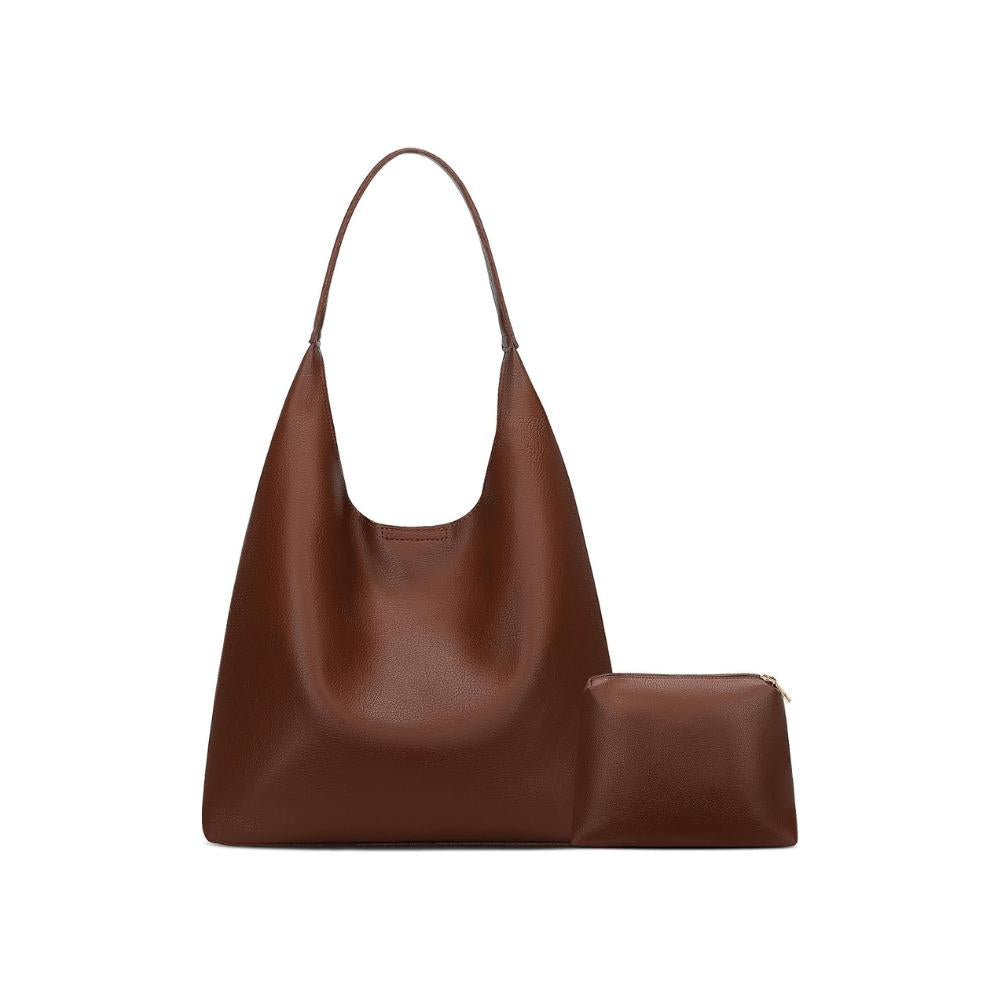 Elegant Vegan Leather Women's Hobo Bag with Versatile Interior – Chic and Durable Design for All Occasions