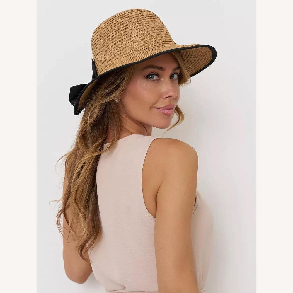 Chapeau de Paille Léger Femme avec Protection Solaire – Accessoire Estival Élégant et Chic