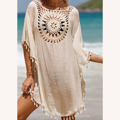 Crochet Beach Cover-Up for Women – Bohemian Style, Loose Fit, Soft and Breathable Fabric