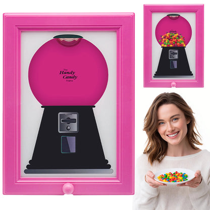 2-in-1 Candy Dispenser and Picture Frame, Wall-Mounted Snack Organizer with Elegant Design for Home Decor