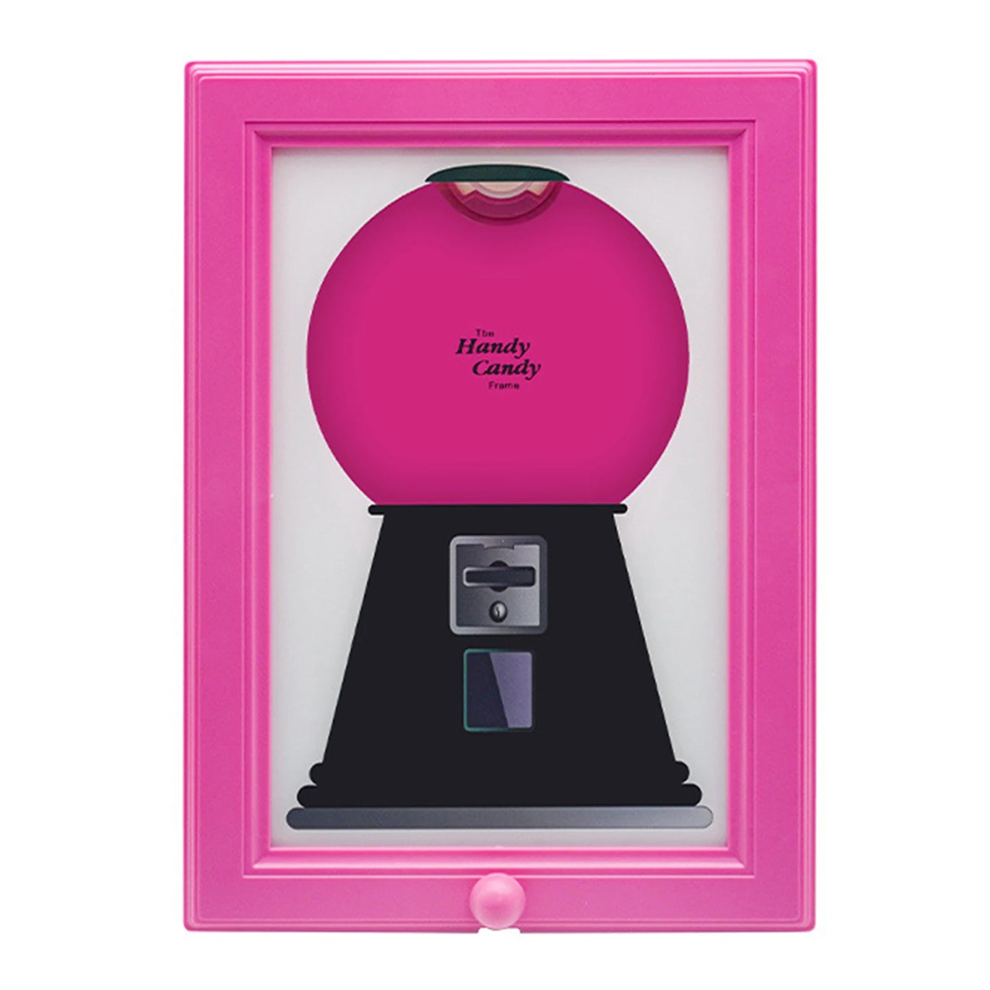 2-in-1 Candy Dispenser and Picture Frame, Wall-Mounted Snack Organizer with Elegant Design for Home Decor