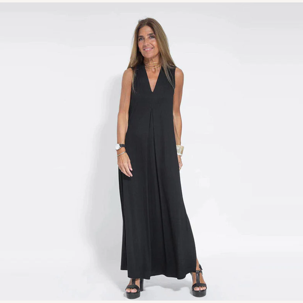 Robe Longue Femme Amincissante en Tissu Galbant – Élégance et Confort pour Toutes les Occasions