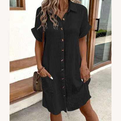 Women's Long Chic Summer Dress in Lightweight Cotton with Adjustable Straps - Ideal for Summer