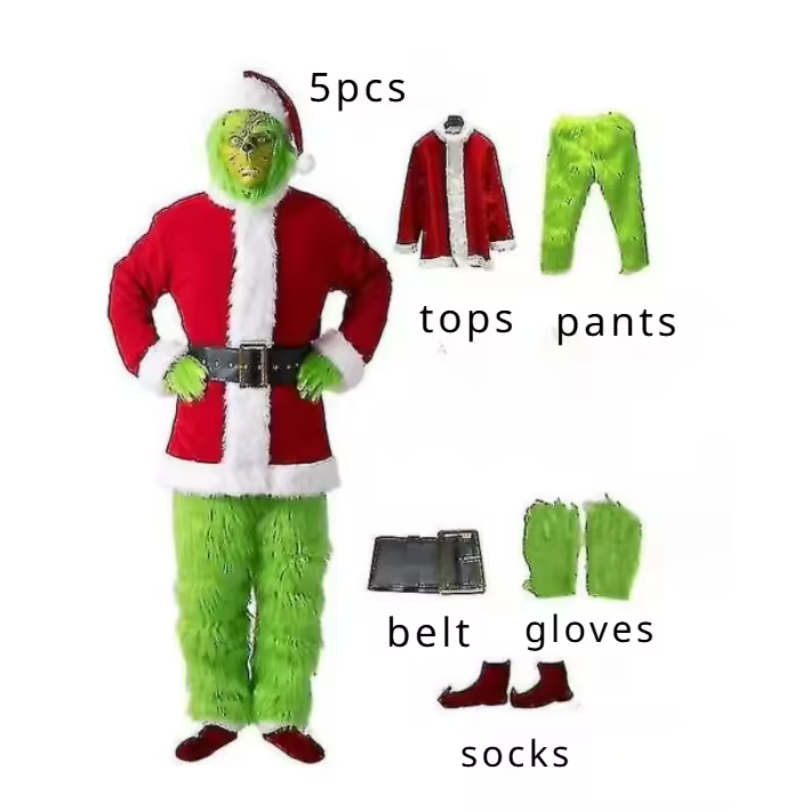 Santa Claus Costume for Adults with Complete Accessories – Ideal for Party and Cosplay