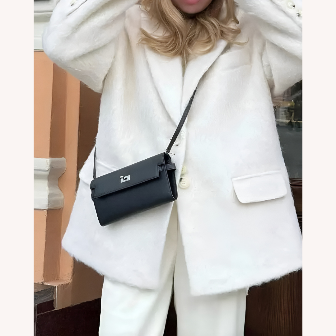 Veste Blazer Femme Noir Taille L Fausse Fourrure Polyester