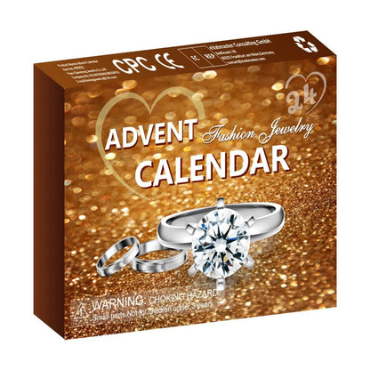 24-Day Christmas Countdown Calendar – Elegant Gold Advent Calendar for Festive Decor