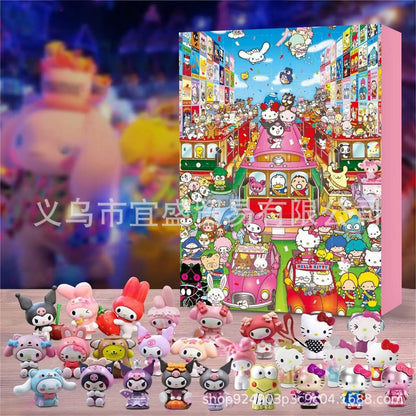 24-Piece Christmas Advent Calendar with Action Figures – Fun Holiday Toy for Kids