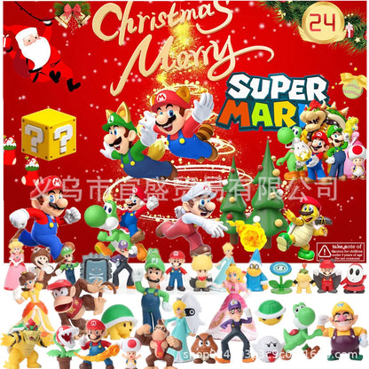 24-Piece Christmas Advent Calendar with Action Figures – Fun Holiday Toy for Kids