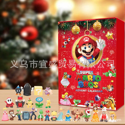 24-Piece Christmas Advent Calendar with Action Figures – Fun Holiday Toy for Kids