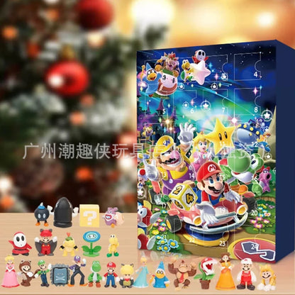 24-Piece Christmas Advent Calendar with Action Figures – Fun Holiday Toy for Kids