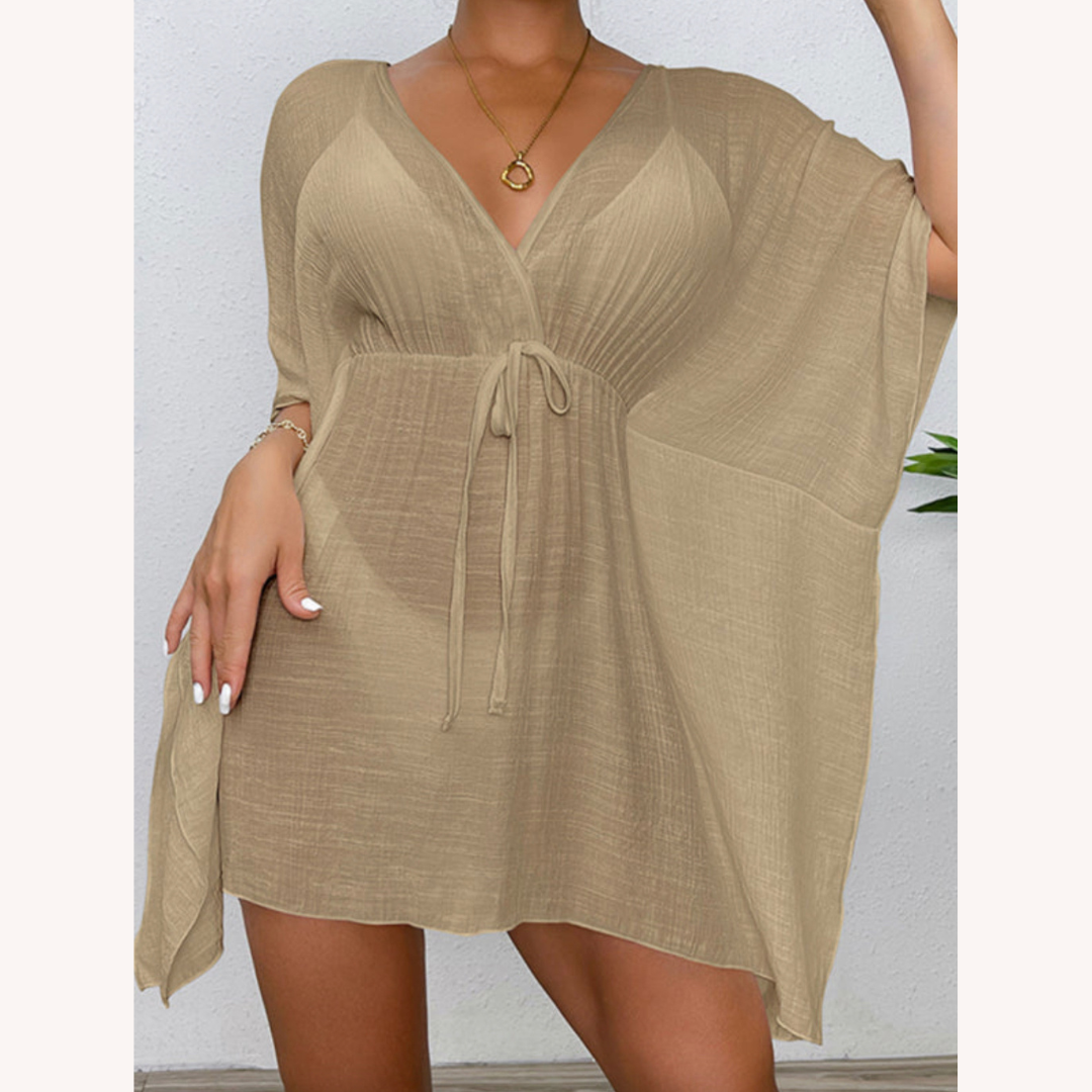 Couvre-Plage Été Léger et Résistant au Vent pour Femme – Robe de Plage Pratique en Polyester, Disponible en S, M, L, XL