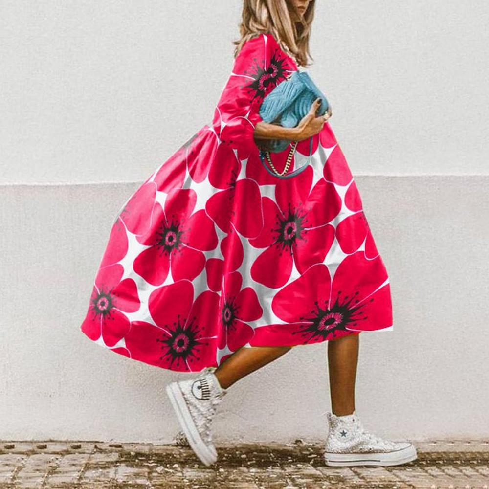 Robe d'Été Femme Légère et Fluide – Style Chic et Joyeux pour Détente et Sorties d'Été