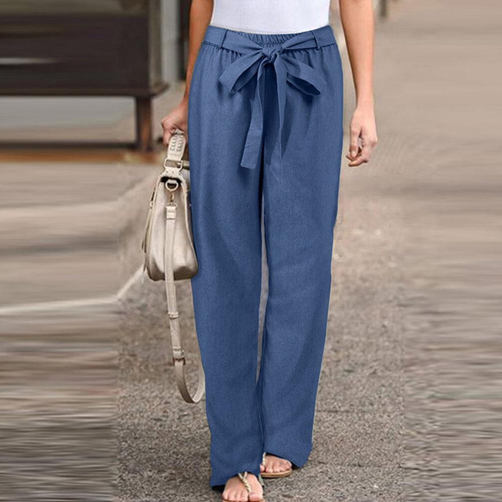 Pantalon Fluide Femme en Lin - Élégance Classique et Confort Optimal pour Jours Chauds