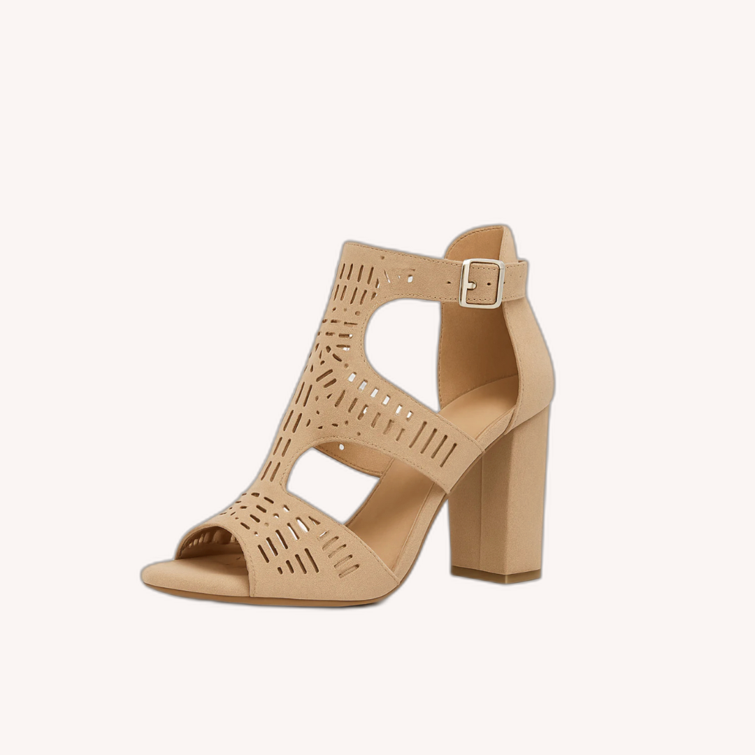 Sandales Femme Noir Taille 38 Daim Synthétique à Talon Bloc