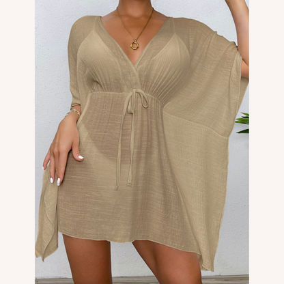 Summer Lightweight and Wind-Resistant Beach Cover-Up for Women – Practical Beach Dress in Polyester, Available in S, M, L, XL