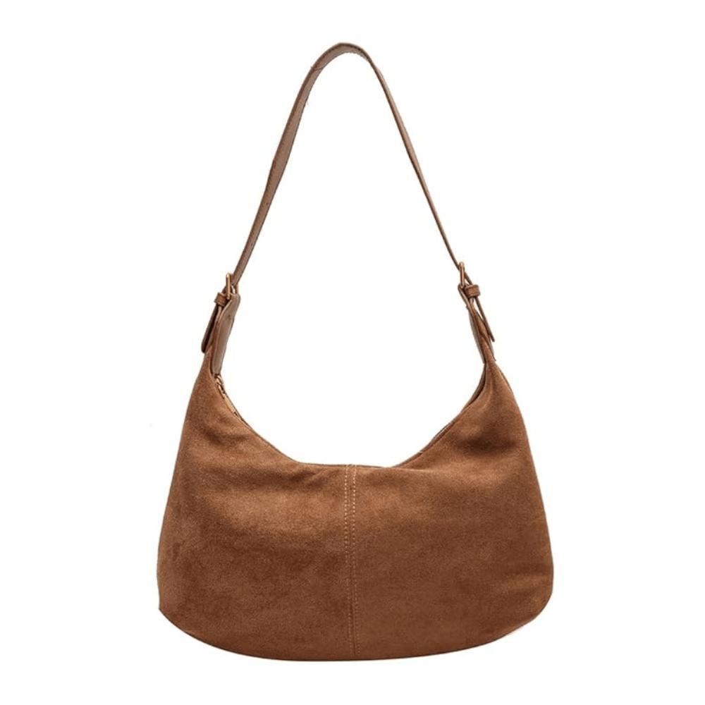 Women's Velvet Handbag with Adjustable Strap – Elegant and Versatile Hobo Bag for All Occasions