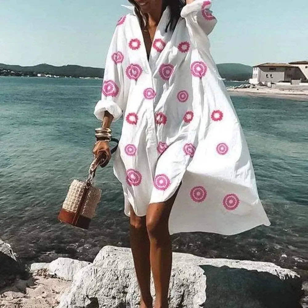 Robe d'Été Femme Chic Longue Blanche – Élégante et Confortable pour Toutes Occasions