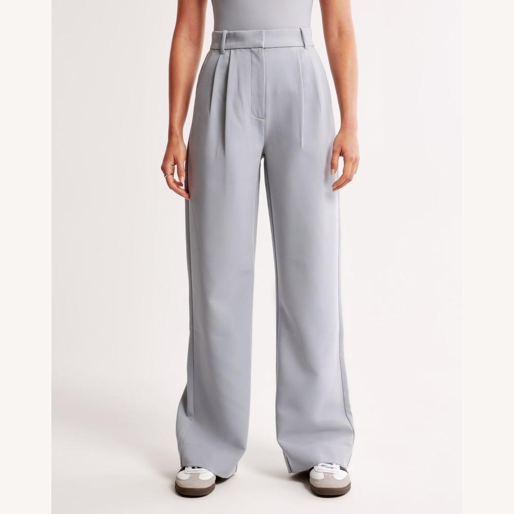 Variant image for Pantalon Femme Noir Taille M Polyester Jambe Large-16