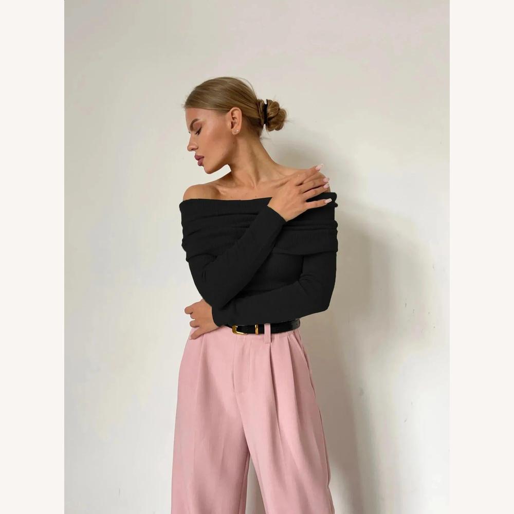 Elegant Women's Backless Top in Ribbed Knit – Chic and Comfortable White Women's Top