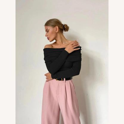 Elegant Women's Backless Top in Ribbed Knit – Chic and Comfortable White Women's Top