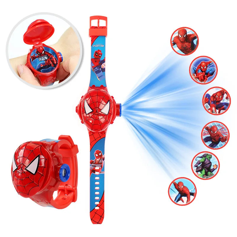 3D Cartoon Kids Watch with LED Display – Unicorn, Mickey, and Stitch Designs for Girls Aged 3-12