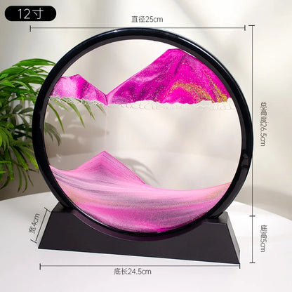 3D Quicksand Painting Desktop Ornament – Ecological Home Decoration for Living Room