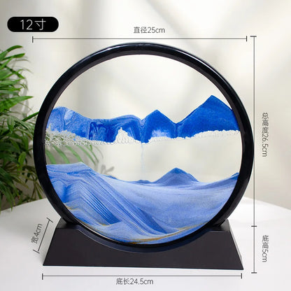 3D Quicksand Painting Desktop Ornament – Ecological Home Decoration for Living Room