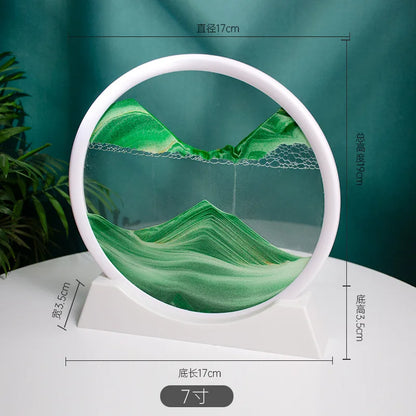 3D Quicksand Painting Desktop Ornament – Ecological Home Decoration for Living Room