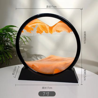 3D Quicksand Painting Desktop Ornament – Ecological Home Decoration for Living Room