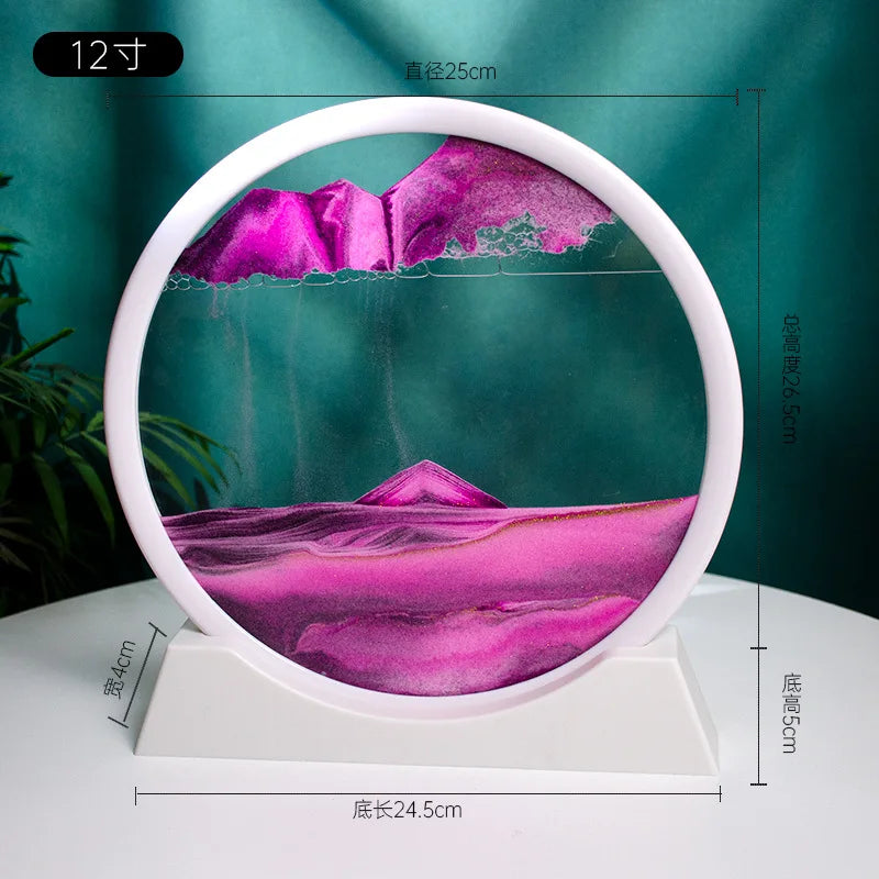 3D Quicksand Painting Desktop Ornament – Ecological Home Decoration for Living Room