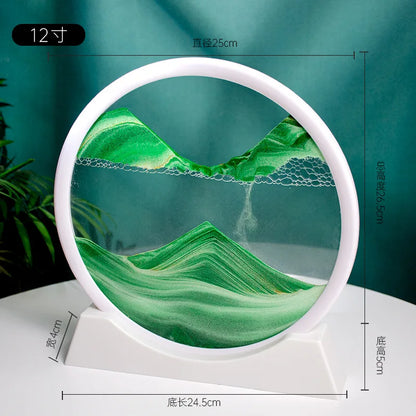 3D Quicksand Painting Desktop Ornament – Ecological Home Decoration for Living Room