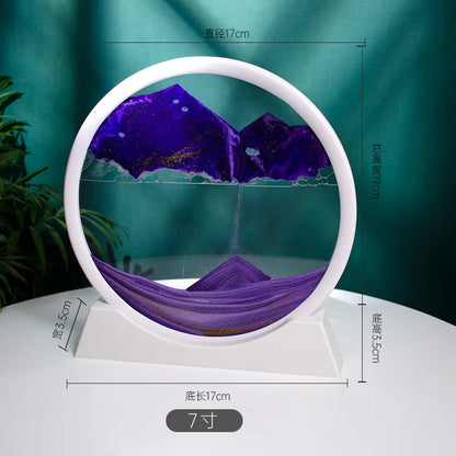 3D Quicksand Painting Desktop Ornament – Ecological Home Decoration for Living Room