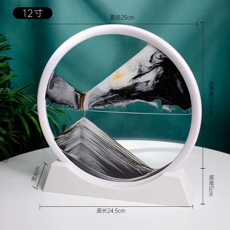 3D Quicksand Painting Desktop Ornament – Ecological Home Decoration for Living Room