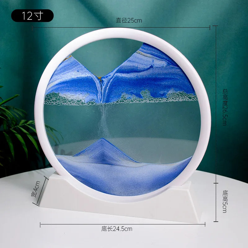 3D Quicksand Painting Desktop Ornament – Ecological Home Decoration for Living Room
