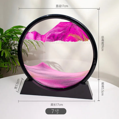 3D Quicksand Painting Desktop Ornament – Ecological Home Decoration for Living Room
