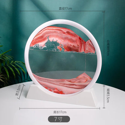 3D Quicksand Painting Desktop Ornament – Ecological Home Decoration for Living Room
