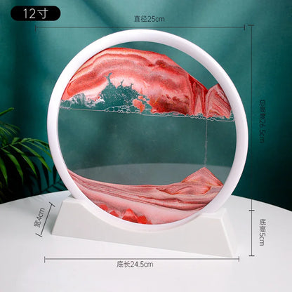3D Quicksand Painting Desktop Ornament – Ecological Home Decoration for Living Room